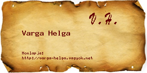 Varga Helga névjegykártya